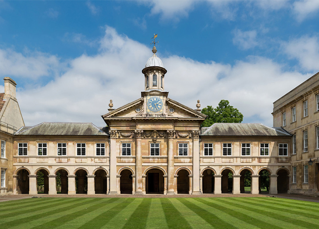 vue du Trinity College de Cambridge