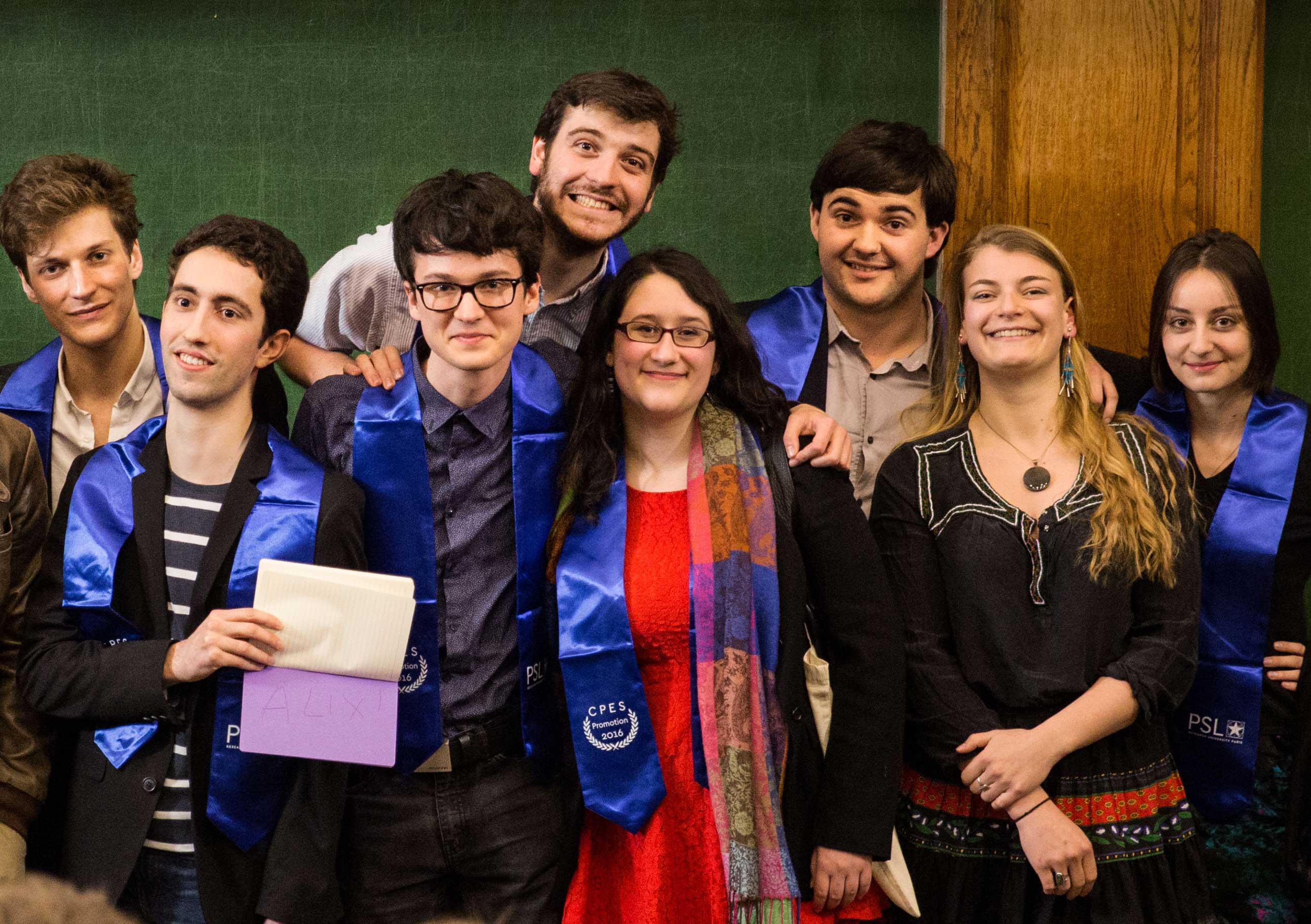Etudiants diplomés du CPES en 2017 PSL