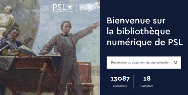 Bibliothèque Numérique patrimoniale de l'Université PSL