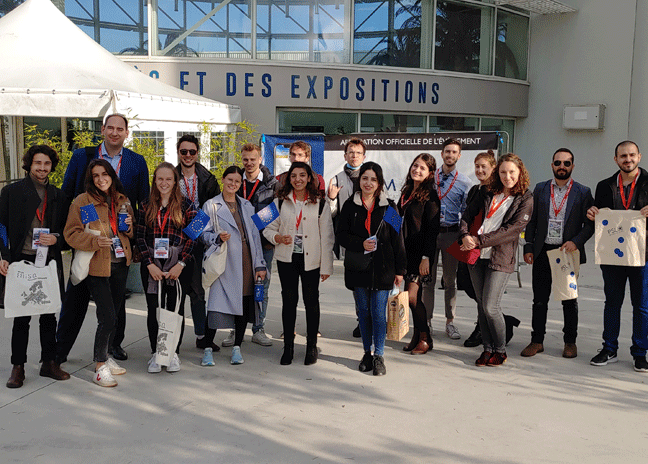 Les étudiants de PSL, FAU et ENPC lors du 65e Congrès de la FAFA, 14 octobre 2021, Saint-Brieuc