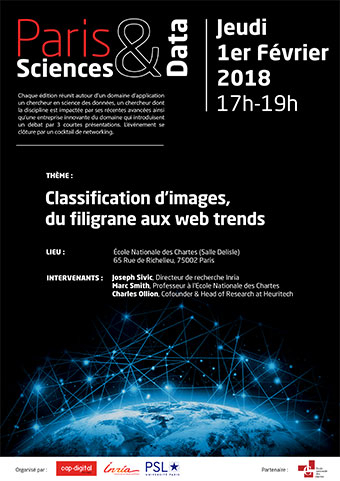 conférence paris sciences et data à l'ecole des chartes membre de l'université psl Classification d’images, du filigrane aux web trends