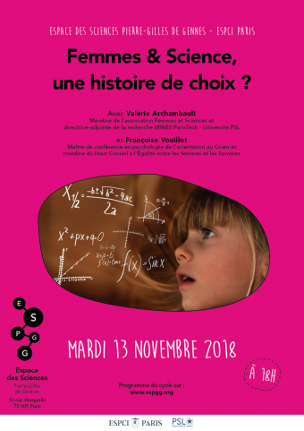 Affiche "Femmes et Science : une histoire de choix ?"