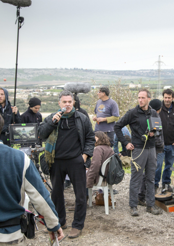 Tournage du film "Rabin, the Last Day" (2015), du cinéaste Amos Gitaï