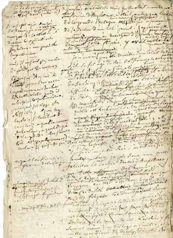 Extrait du manuscrit de "L’Empire savant" écrit par Pierre-Marie Desmarest