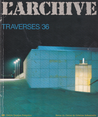 <em>Traverses</em>, n°36, 1986