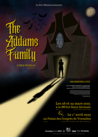 affiche spectacle dos musical asso PSL the addams family